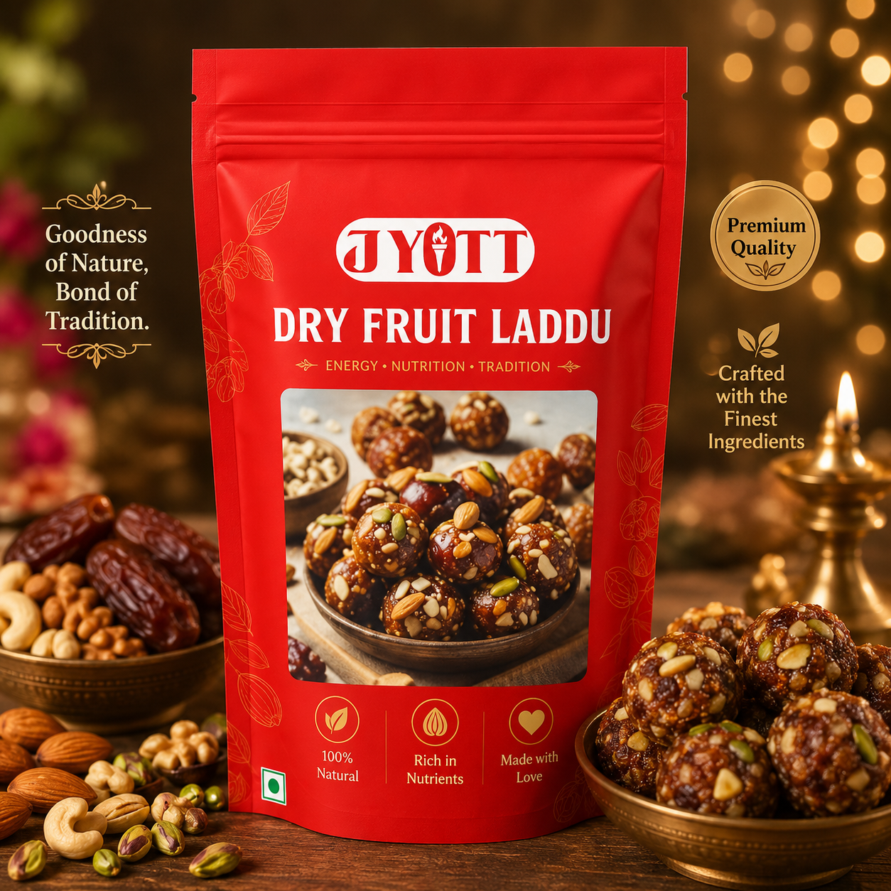 Dry Fruit Laddu | Snacks and Sweets FOOD JYOTT