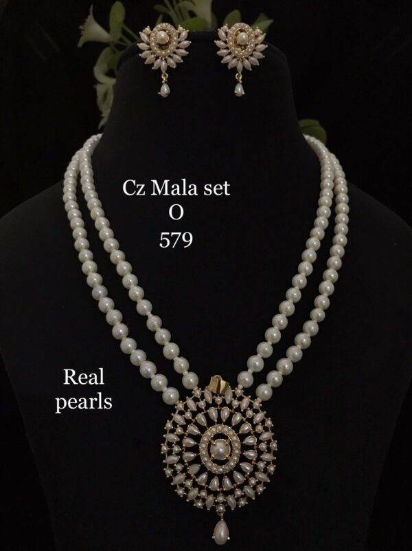 Pearls Mala Set Jewelry
