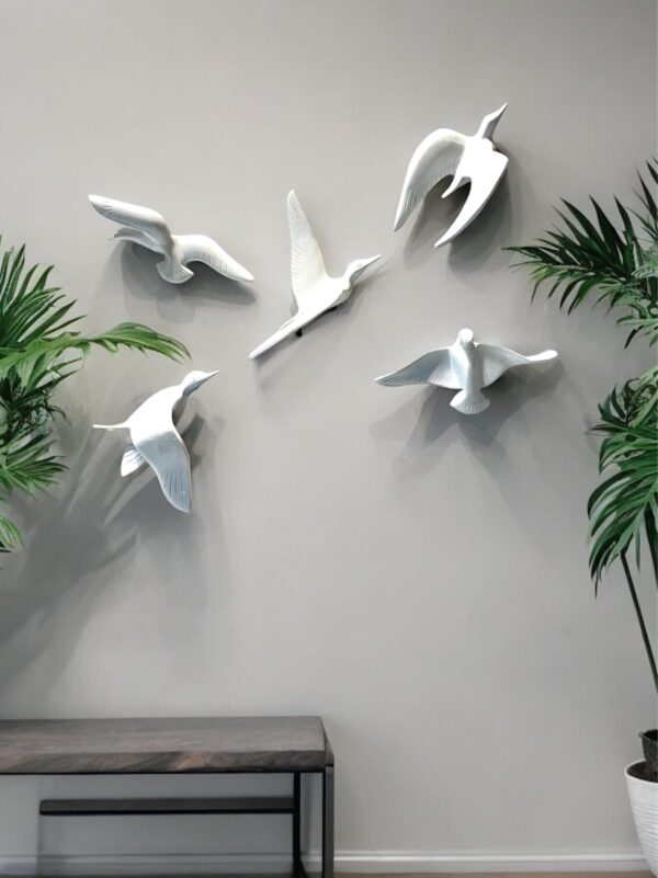 JYOTT Wall Art | Floral Wooden Bird Decor | Nature-Inspired Wall Hanging for Living Room, Bedroom & Office | Wall Art | Wall Art & Paintings - Image 3