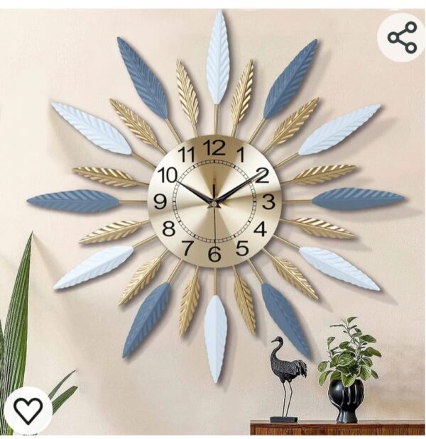JYOTT Stylish Luxury Designer Antique Analog Timepiece for Home, Office, Living Room Bedroom Decoration Wall Clock for Living Room Home Cafe Floral Item | Watches | Wall Watches - Image 2