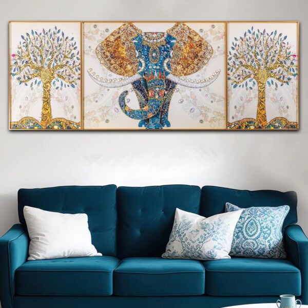 JYOTT Wall Art | Floral Wooden Bird Decor | Nature-Inspired Wall Hanging for Living Room, Bedroom & Office | Wall Art | Wall Art & Paintings - Image 2