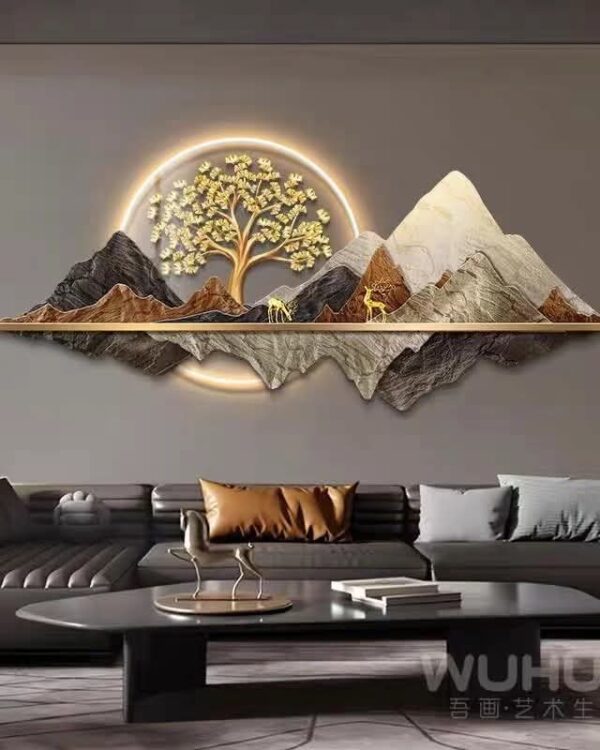 JYOTT Wall Decor Modern Wall Art Home Decor, Metal Wall Hanging Decoration for Living Room Office Bedroom Hotel | Wall Art & Paintings - Image 6