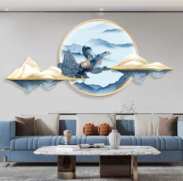 JYOTT Wall Decor Modern Wall Art Home Decor, Metal Wall Hanging Decoration for Living Room Office Bedroom Hotel | Wall Art & Paintings