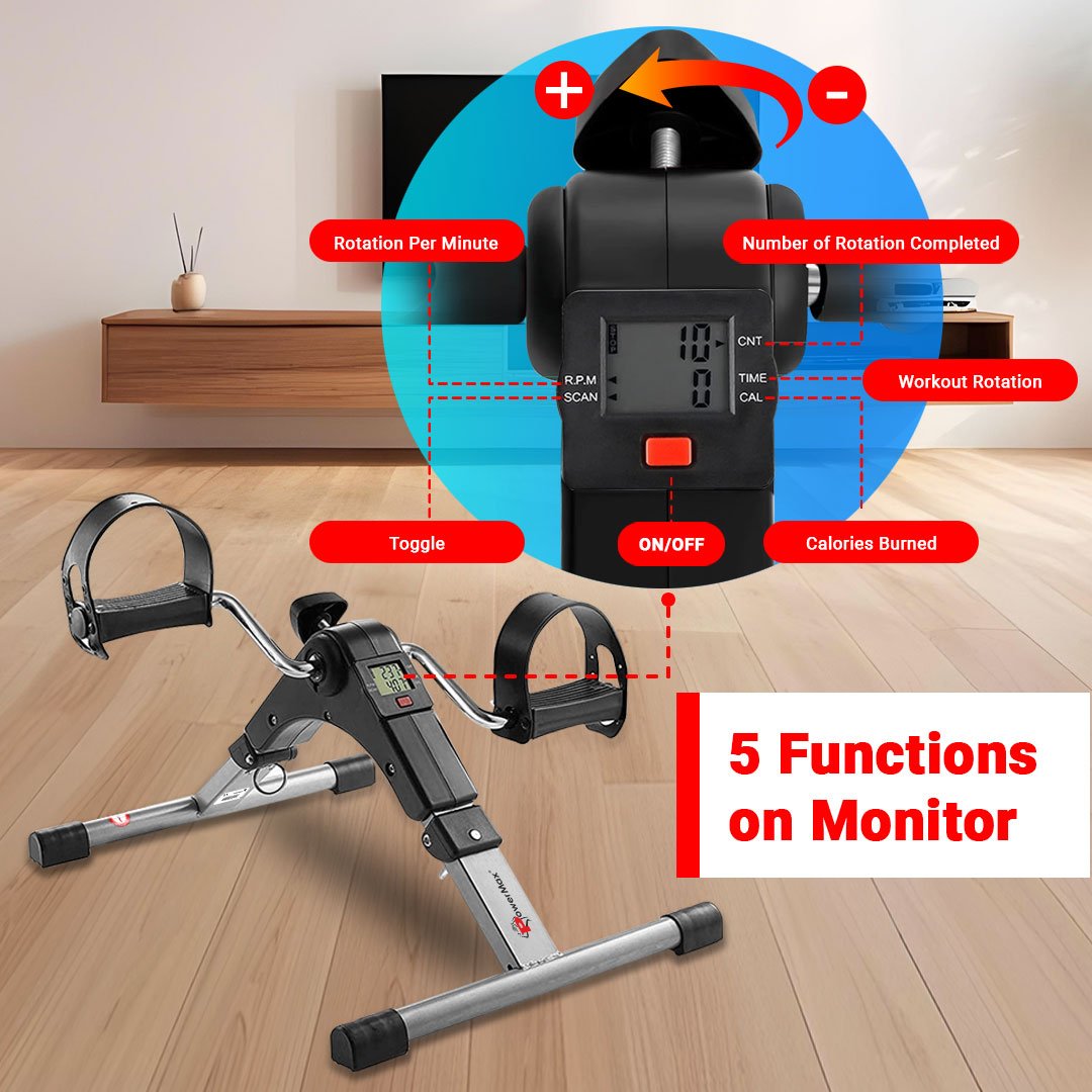 BS-MINI Mini Cycle Pedal Exerciser with Adjustable Resistance - Image 3