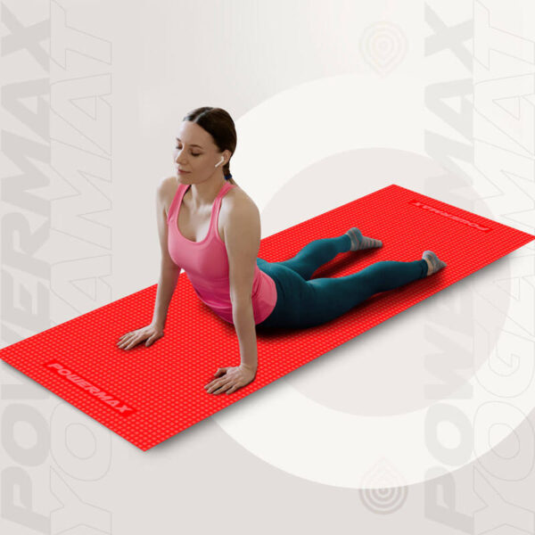 YE6-1.1-RD 6mm Thick Premium Exercise Red Color Yoga Mat