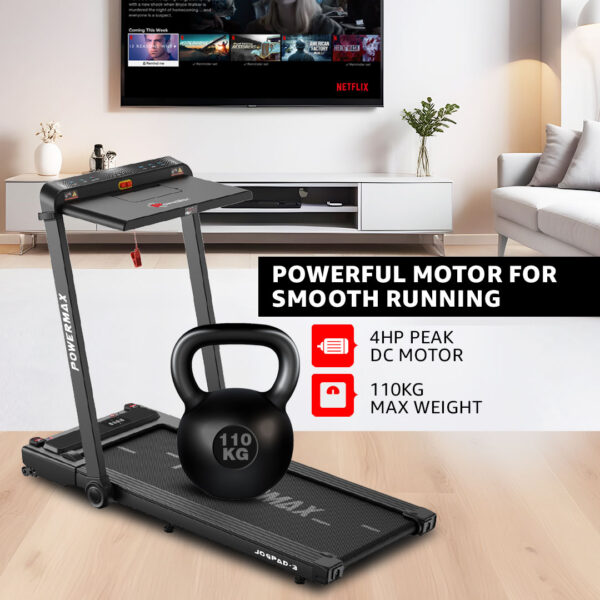 JogPad-3® Dual LED Display Treadmill with Office Desk & Wristband Remoter