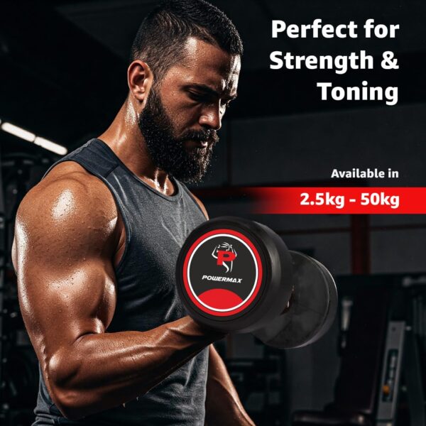 DRR-12.5 12.5KG Rounded Rubber Dumbbell