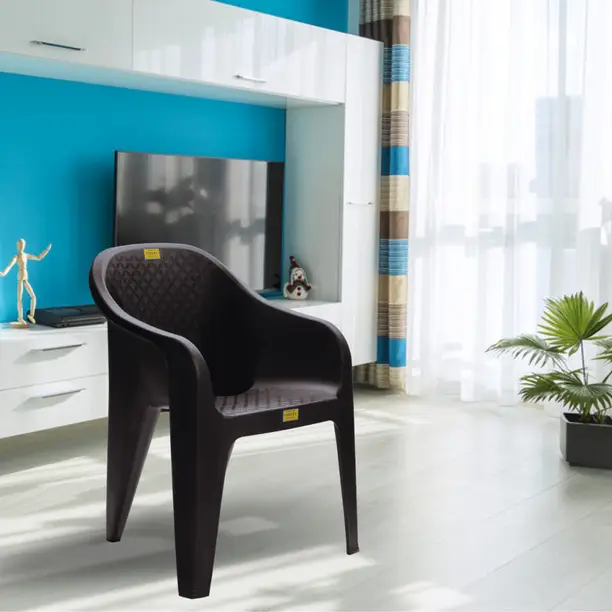 Patiofy Plastic Chair, Arm Chair for Home, Living Room