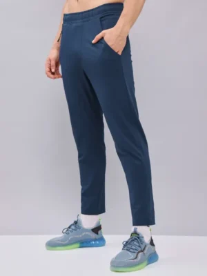 Men Solid Relax Fit Trackpants with ELASTO PLUS