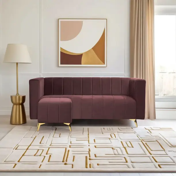 Seventh Heaven Tokyo Icon 4 Seater Sofa Plush Suede