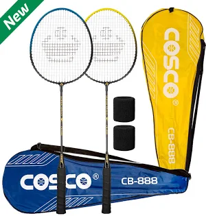 COSCO CB-888 NEW Set With Wrist Band Blue Strung Badminton Racquet (Pack of: 1, 100 g)