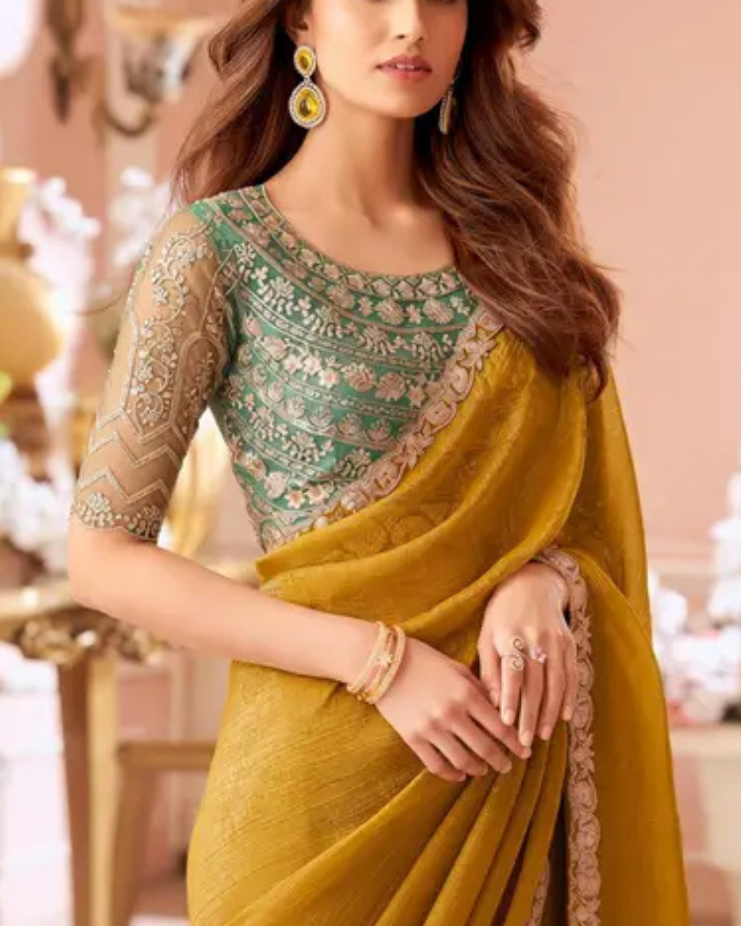 Party Wear | Work Color Saree JYOTT