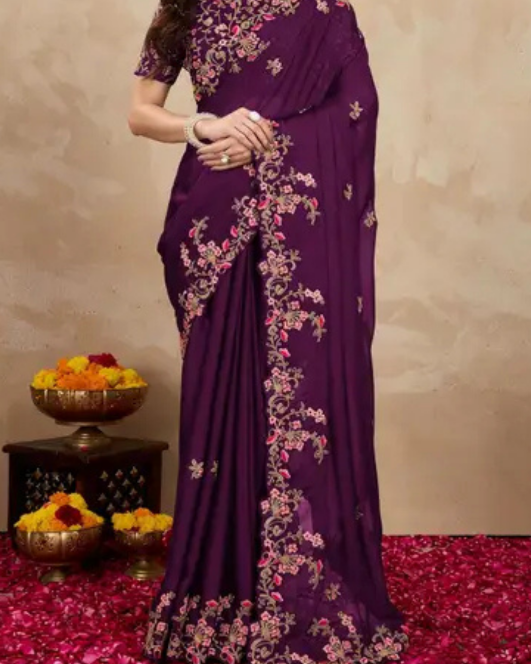 Party Wear | Work Color Saree JYOTT