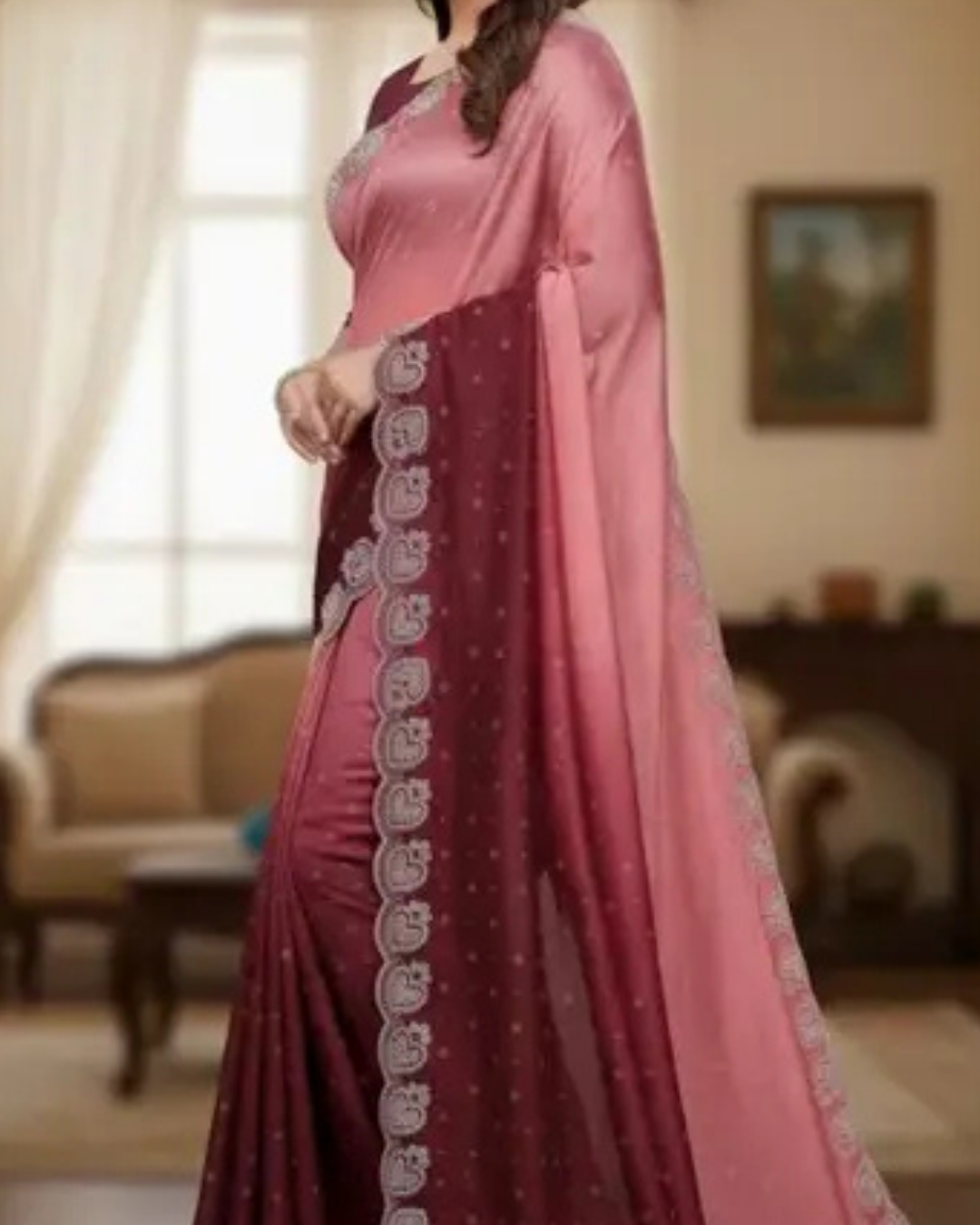 Party Wear | Work Color Saree JYOTT