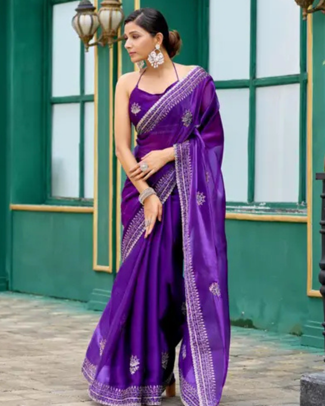 Party Wear | Work Color Saree JYOTT