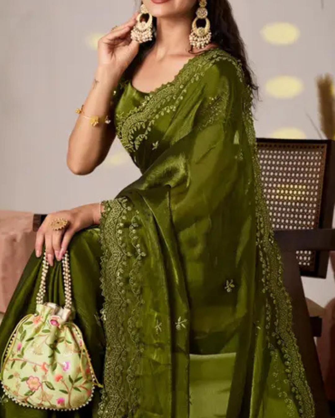 Party Wear | Work Color Saree JYOTT