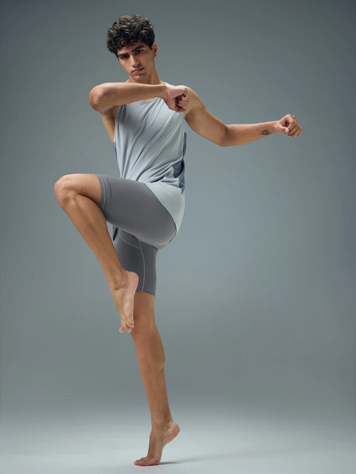 Men Solid Slim Fit Compression Tights with ELASTO LITE