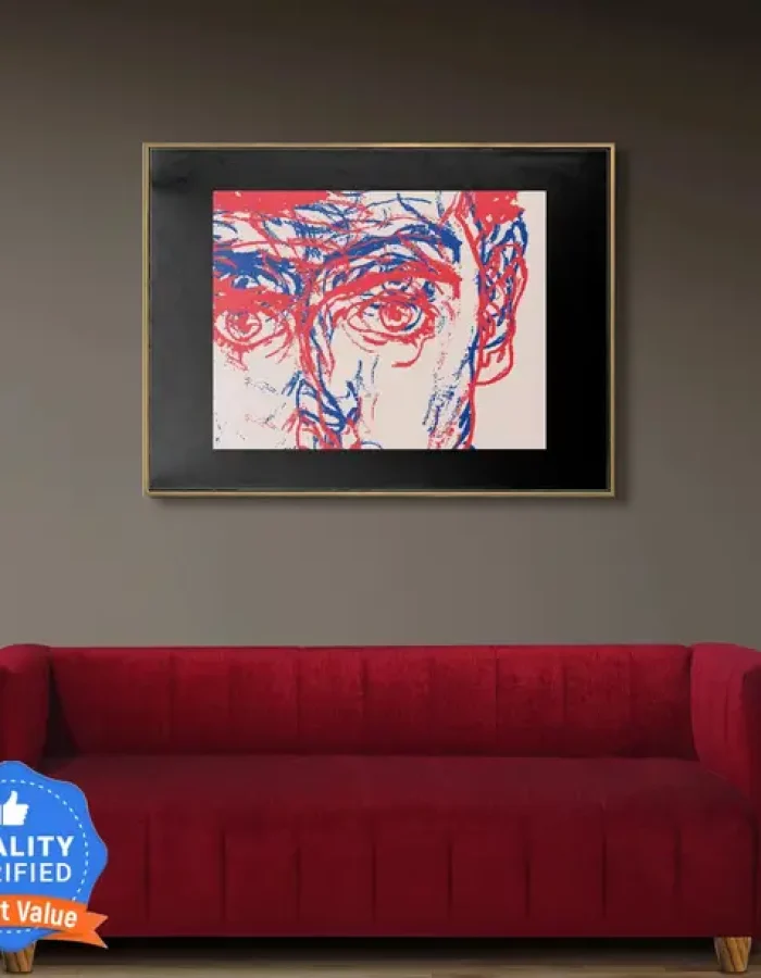 Seventh Heaven Tokyo, Extra Spacious, Chenille Molfino Fabric Fabric 3 Seater Sofa  (Finish Color – Maroon, DIY(Do-It-Yourself))